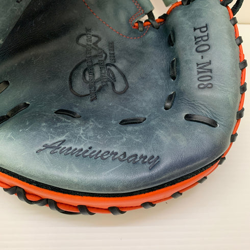 ハタケヤマ HATAKEYAMA PRO-M08 軟式 大人 一般 キャッチャーミット 捕手 グローブ グラブ 右投げ 中古品 野球 1396