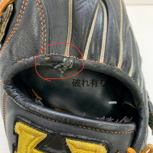 ハイゴールド HI-GOLD 己極 軟式 大人 一般 内野手用 グローブ グラブ 左投げ OKG-6338 中古品 野球 7829