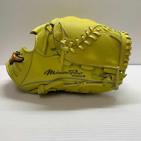 中古品 ミズノ MIZUNO ミズノプロオーダー 硬式 投手グローブ HAGA 刺繍有り 4857