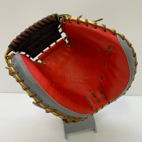 ウィルソン Wilson ワナビーヒーロー 軟式 大人 一般 キャッチャーミット 捕手 グローブ グラブ 右投げ 中古品 野球 6821