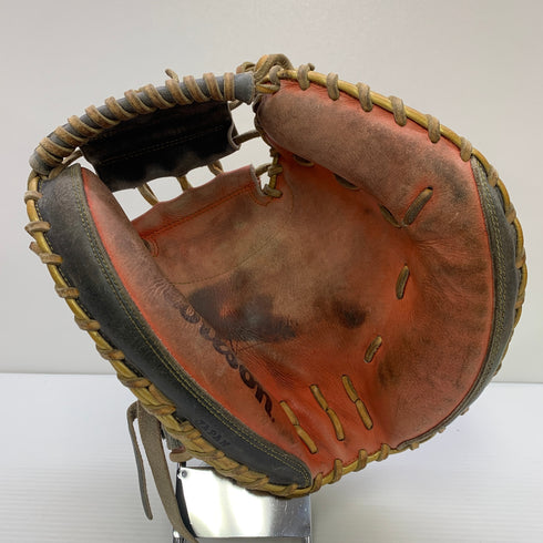 ウィルソン Wilson ワナビーヒーロー 軟式 大人 一般 キャッチャーミット 捕手 グローブ グラブ 右投げ RHPSTZ 中古品 野球 6802