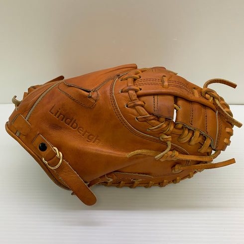 リンドバーグ 硬式 大人 一般 キャッチャーミット 捕手 グローブ グラブ 右投げ 中古品 野球 1168