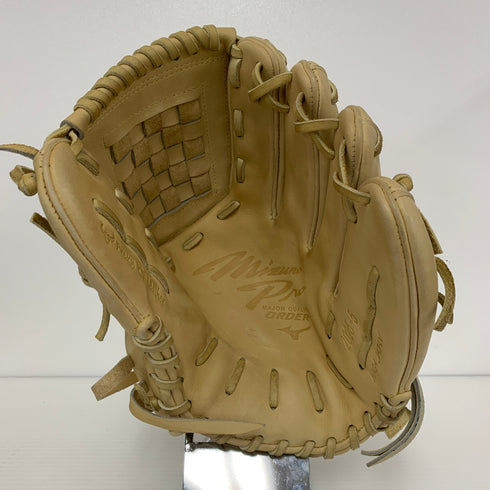 ミズノ MIZUNO ミズノプロ 硬式 大人 一般 投手用 グローブ ピッチャー グラブ 右投げ HAGA製 中古品 グローブ袋付き 野球 5984