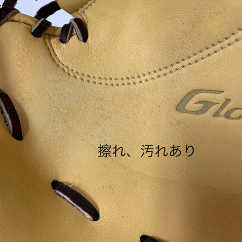 ミズノ MIZUNO グローバルエリート 軟式 大人 一般 キャッチャーミット 捕手 グローブ グラブ 右投げ 1AJCR32510 中古品 グローブ袋付き 野球 7956
