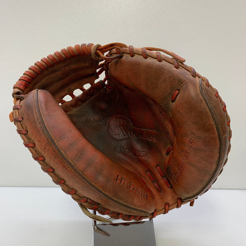 ハイゴールド HI-GOLD 軟式 大人 一般 キャッチャーミット 捕手 グローブ グラブ 右投げ RKG-155M 中古品 野球 6250