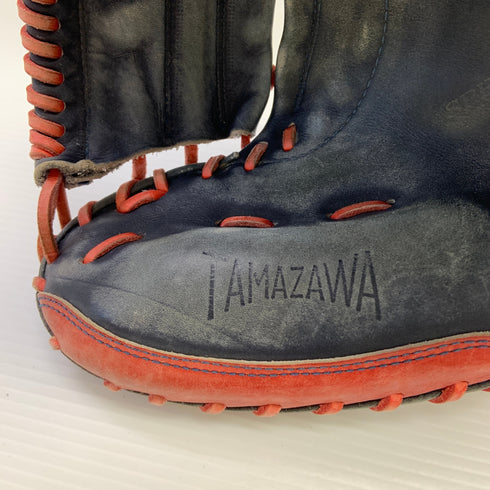 玉澤 TAMAZAWA タマザワ ソフトボール用 大人 一般 キャッチャーミット 捕手 グローブ グラブ 右投げ 中古品 野球 1320