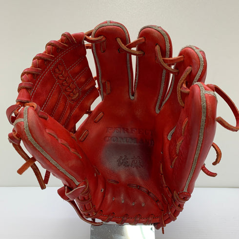 佐藤グラブ工房NO-00881 硬式 大人 一般 内野手用 グローブ グラブ 右投げ 中古品 野球 1278