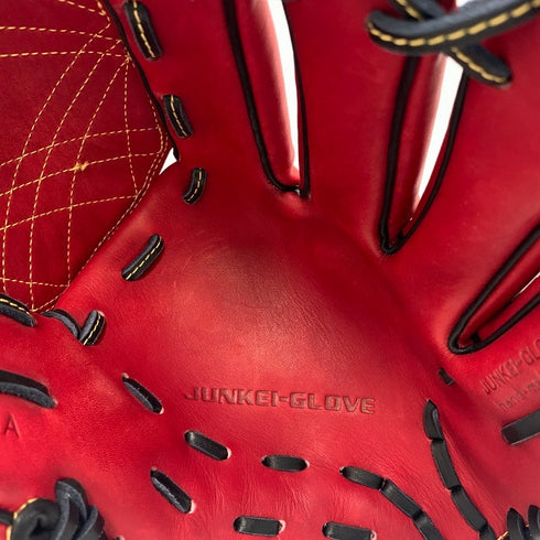 中古品 ジュンケイグラブ JUNKEI-GLOVE 硬式 オールラウンド用オーダーグローブ JG-113 刺繍入り 4465