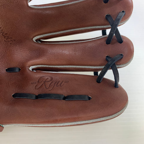 リュウ RYU TIG型 硬式 大人 一般 内野手用 グローブ グラブ 右投げ 中古品 グローブ袋付き 野球 7881