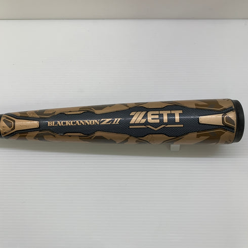 ゼット ZETT ブラックキャノンZ2 軟式 大人 一般 FRP製バット BCT35804 トップバランス 中古 ケース付き 野球 7964
