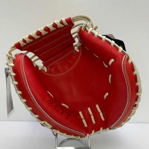 ゼット ZETT プロステイタス 軟式 大人 一般 キャッチャーミット 捕手 グローブ グラブ 右投げ BRCB30222S タグ付き グローブ袋付き 野球 6208
