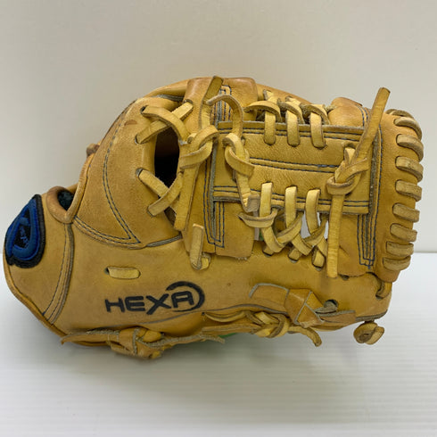 ヘキサスポーツ XAREA 硬式 大人 一般 内野手用 グローブ グラブ 右投げ 中古品 野球 1118