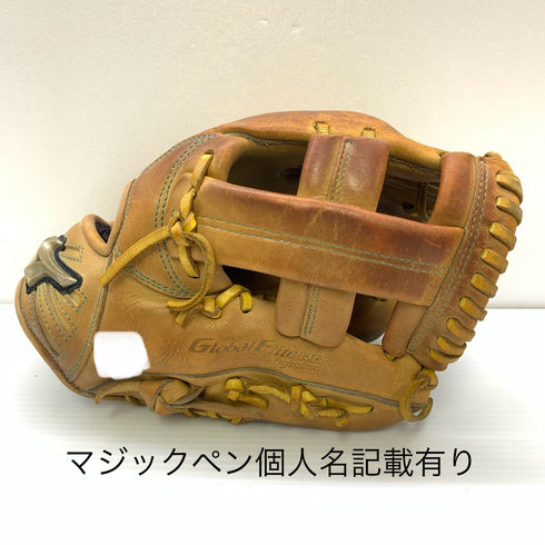 ミズノ MIZUNO グローバルエリート Global Elite 少年軟式 子ども オールラウンド グローブ グラブ 右投げ 中古品 野球 9962