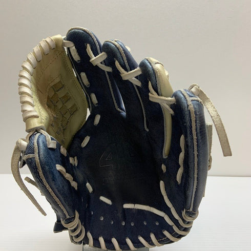 中古品 44 フォーティーフォー デニム 軟式硬式兼用 内野手用グローブ 4646