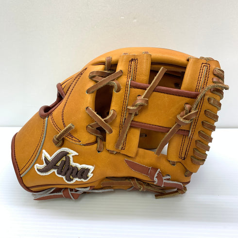 flima of bloom 硬式 大人 一般 内野手用 グローブ グラブ 右投げ 中古品 野球 9992