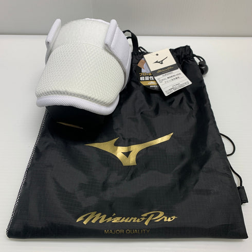 ミズノ MIZUNO エルボガード アームガード フリー/左右兼用 ホワイト 高校野球ルール対応 1DJPG50001 H-4370
