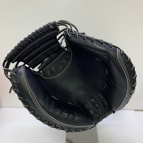 ゼット ZETT プロステイタス 軟式 大人 一般 キャッチャーミット 捕手 グローブ グラブ 右投げ BRCB962S 中古品 グローブ袋付き 野球 6206