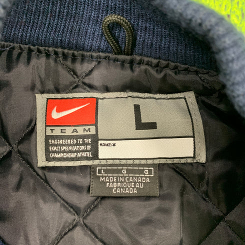 ナイキ NIKE ニューヨークヤンキース NEW YORK YANKEES コラボ 本革スタジャン レザー Lサイズ H-4460