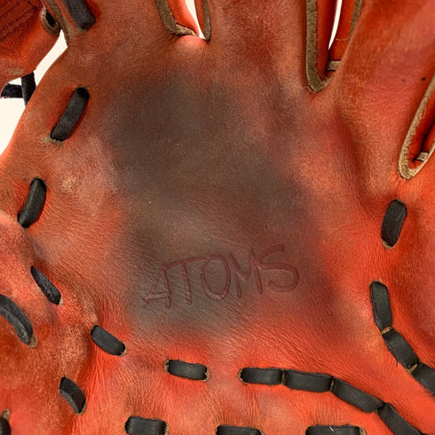 アトムズ ATOMS 1904 硬式 大人 一般 内野手用 グローブ グラブ 右投げ 中古品 野球 8865