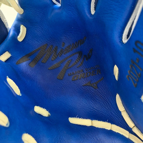 中古品 ミズノ MIZUNO ミズノプロ オーダー 軟式 外野手用グローブ HAGA製 刺繍有り 5328