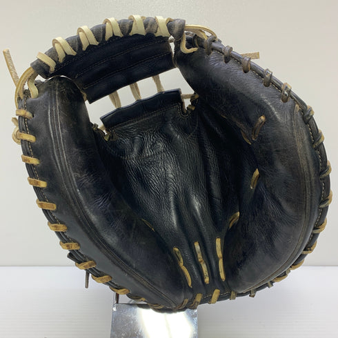 ハタケヤマ HATAKEYAMA 硬式 大人 一般 キャッチャーミット 捕手 グローブ グラブ 右投げ 中古品 野球 6394