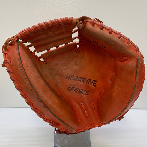 アシックス asics NEOREVIVE 硬式 大人 一般 キャッチャーミット 捕手 グローブ グラブ 右投げ BGH8MC 中古品 野球 7223