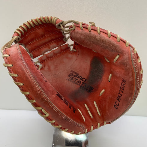 ゼット ZETT プロステイタス PROSTATUS BRCA31912 軟式 大人 一般 キャッチャーミット 捕手 グローブ グラブ 右投げ 中古品 野球 8659