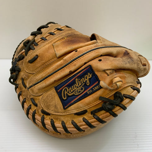 ローリングス Rawlings 硬式 大人 一般 キャッチャーミット 捕手 グローブ グラブ 右投げ 中古品 野球 8802
