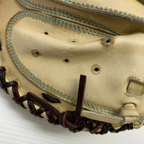 ミズノ MIZUNO ミズノプロ mizunopro 軟式 大人 一般 キャッチャーミット 捕手 グローブ グラブ 右投げ オーダー 中古品 野球 8455