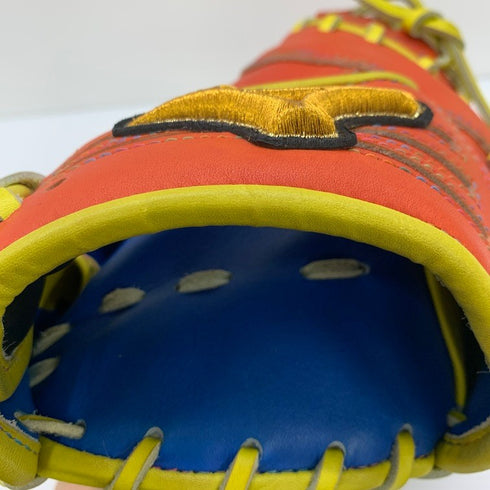 中古品 ミズノ MIZUNO ミズノプロ 硬式 捕手用オーダーグローブ ファーストミット HAGA製刺繍有り 5830