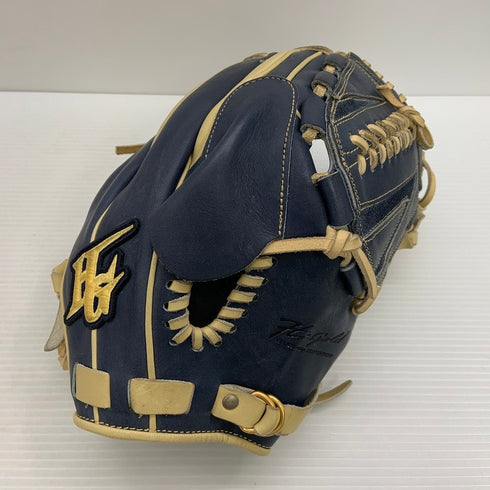 中古品 ハイゴールド Hi-Gold 真極 軟式 投手用グローブ MKG-1021 4456