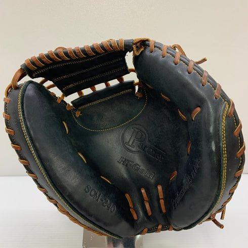 ハイゴールド HI-GOLD SCM-240 軟式 大人 一般 キャッチャーミット 捕手 グローブ グラブ 右投げ 中古品 野球 9383