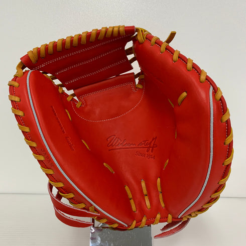 ウィルソン Wilson ウィルソンスタッフ 硬式 大人 一般 キャッチャーミット 捕手 グローブ グラブ 右投げ WBW101706 タグ付き グローブ袋付き 野球 6211