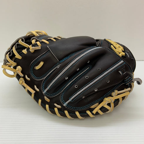 てっぺん Teppen 硬式 大人 一般 キャッチャーミット 捕手 グローブ グラブ 右投げ KKI 中古品 グローブ袋付き 野球 6642