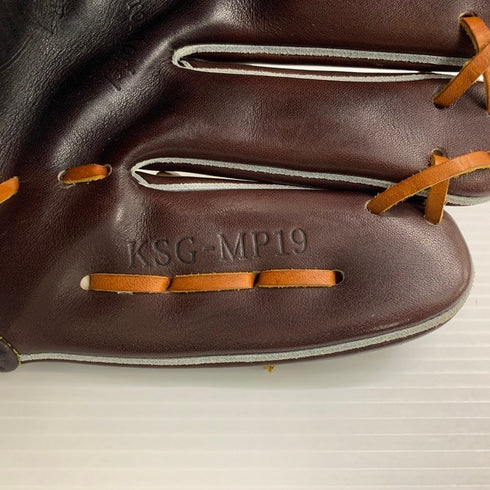 中古品 久保田スラッガー プロモデル 硬式 内野手用グローブ KSG-MP19 ウェブ交換済み 3739