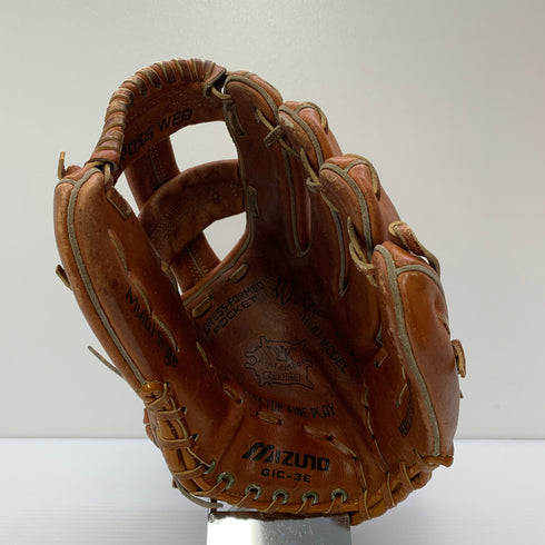 ミズノ MIZUNO ワールドウィン 硬式 大人 一般 内野手用 グローブ グラブ 右投げ GIC-3E 中古品 野球 6027
