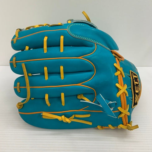 中古品 ゼット ZETT プロステイタス オーダー 軟式 投手用グローブ BRGPRO 刺繍入り 3912