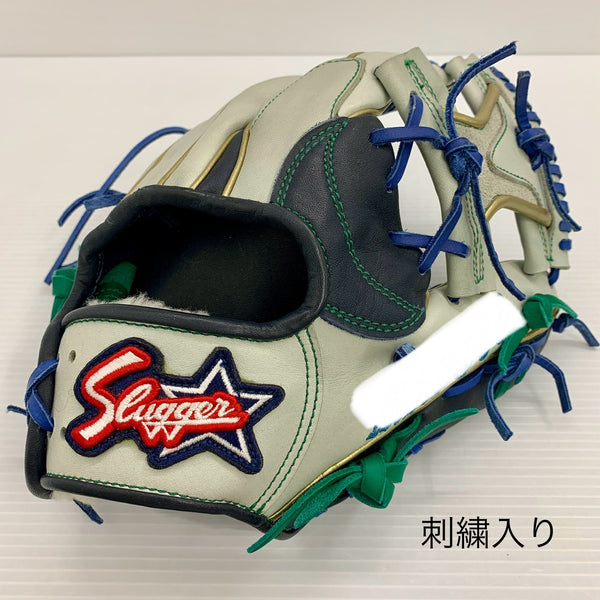 中古品 久保田スラッガー オーダー 軟式 内野手用グローブ 刺繍有り 3997