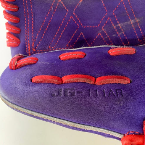 中古品 ジュンケイグラブ JUNKEI-GLOVE オーダー 軟式 投手用グローブ JG-111AR 刺繍有り 5327