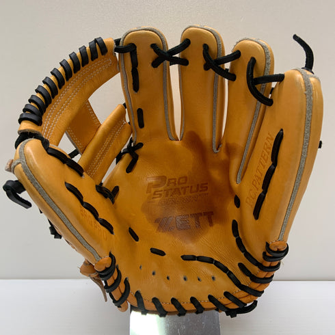 ゼット ZETT プロステイタス PROSTATUS BRGPRO 硬式 大人 一般 内野手用 グローブ グラブ 右投げ オーダー 中古品 グローブ袋付き 野球 9772