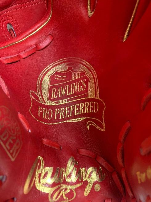 中古品 ローリングス Rawlings プロプリファード オーダー 硬式 内野手用グローブ GHMSOGPR 刺繡有り 3617