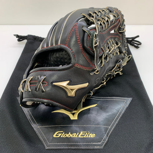 ミズノ MIZUNO グローバルエリート Global Elite 1AJGR20407 軟式 大人 一般 外野手用 グローブ グラブ 右投げ 中古品 グローブ袋付き 野球 8601