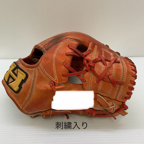 ハイゴールド HI-GOLD 軟式 大人 一般 内野手用 グローブ グラブ 右投げ 中古品 グローブ袋付き 野球 9387