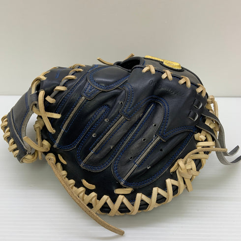 カナメ 要 KANAME C100 硬式 大人 一般 キャッチャーミット 捕手 グローブ グラブ 右投げ 中古品 グローブ袋付き 野球 9354