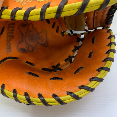 ウィルソン Wilson 軟式 大人 一般 ファーストミット 一塁手 グローブ グラブ 右投げ 中古品 グローブ袋付き 野球 1270