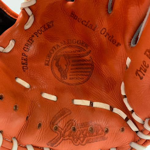 久保田スラッガー KUBOTA SLUGGER オーダー 軟式 大人 一般 内野手用 グローブ グラブ 右投げ 中古品 グローブ袋付き 野球 8366