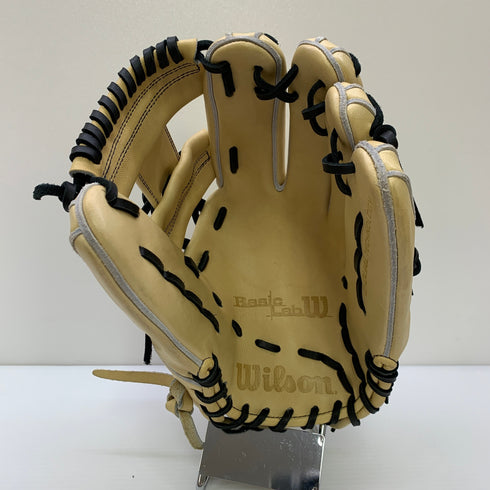 ウィルソン Wilson ベーシックラボ 軟式 大人 一般 内野手用 グローブ グラブ 右投げ 中古品 野球 8962