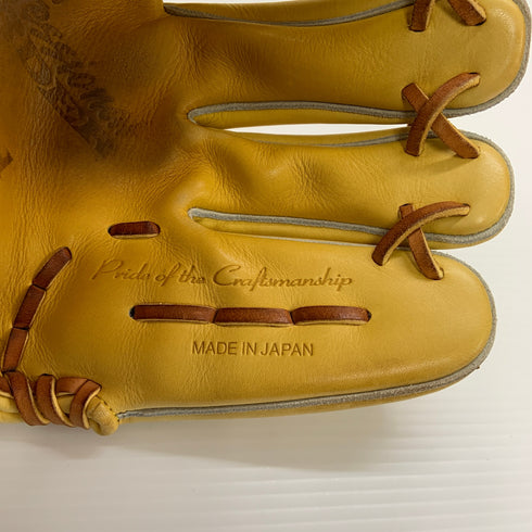 ハイゴールド HI-GOLD プロフェッショナル 硬式 大人 一般 内野手用 グローブ グラブ 右投げ オーダー 中古品 野球 8528