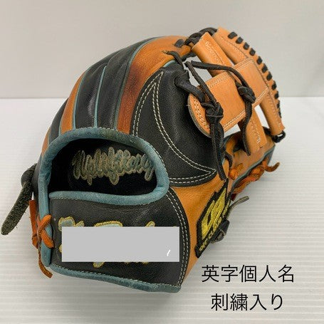 中古品 オンクラウドナイン ON CLOUD NINE 軟式 内野手用グローブ 刺繡入り 3964