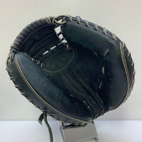 ミズノ MIZUNO グローバルエリート 軟式 大人 一般 キャッチャーミット 捕手 グローブ グラブ 右投げ 1AJCR12300 中古品 グローブ袋付き 野球 8267